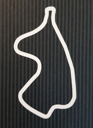 Grand Prix Track Outline Sticker